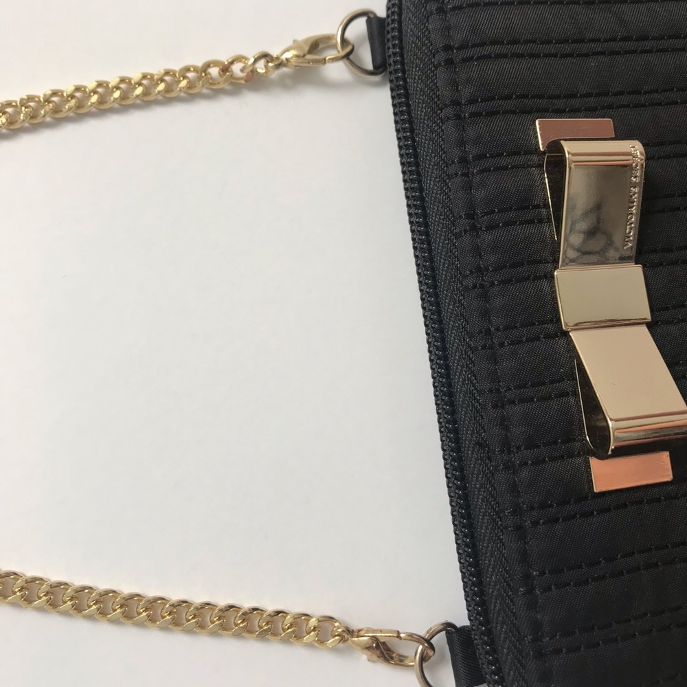 Victoria’s Secret Black Bow Phone Wallet Crossbody - Picture 4 of 8